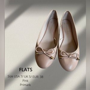 Primark pink flats. Size USA 7 / UK 5 / EUR 38